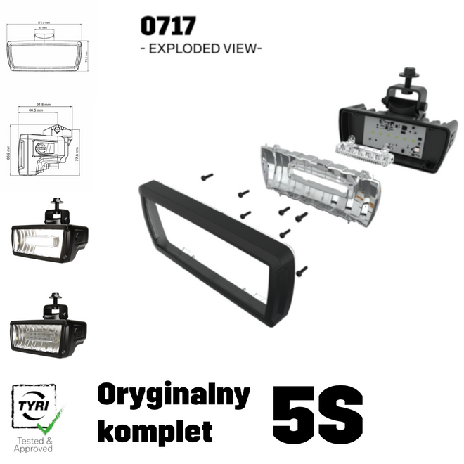 Oryginalny komplet lamp LED Premium do Massey Ferguson 5S | 8x ACX3282930 + 4x ACX3552510