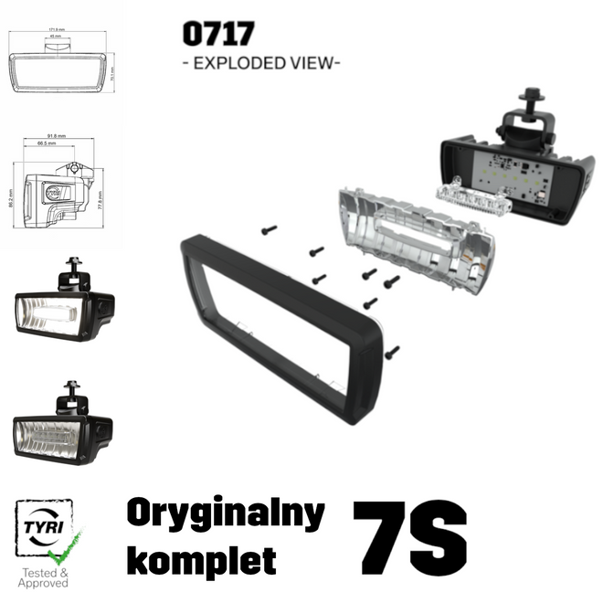 Oryginalny komplet lamp LED Premium do Massey Ferguson 7S | 8x ACX3282930 + 4x ACX3552510