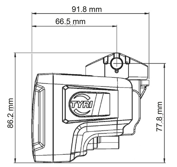 ACX3282930 (TYRI 0717 OLP-009) lampa robocza LED ze światłem asymetrycznym do Massey Ferguson (short range).