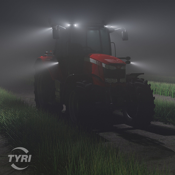 ACX3282930 (TYRI 0717 OLP-009) lampa robocza LED ze światłem asymetrycznym do Massey Ferguson (short range).