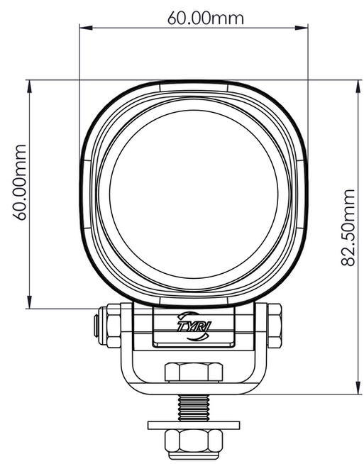 TYRI 0606 Diffused BLU-137 lampa robocza LED o małych rozmiarach