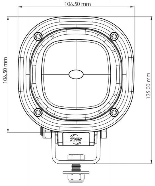 TYRI 1010 BluePoint CLD-406 niebieska punktowa lampa ostrzegawcza LED do wózków widłowych