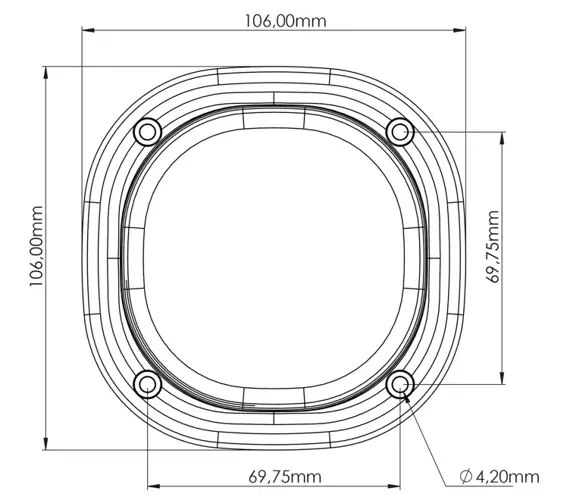 TYRI 1010 Flush CLU-105 lampa robocza LED