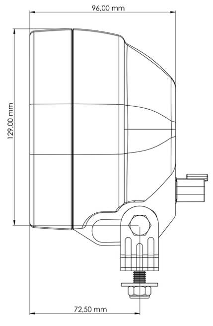 TYRI 1313 Halogen HD-084 lampa robocza ze światłem symetrycznym.