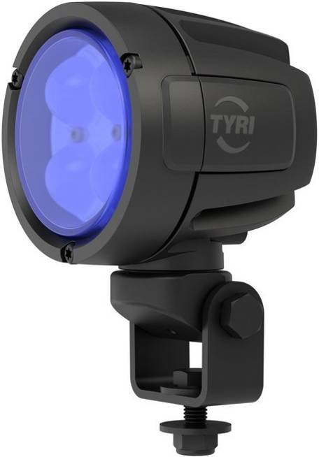 TYRI D8 Swivel BluePoint PLP-007 niebieska punktowa lampa ostrzegawcza LED do wózków widłowych.