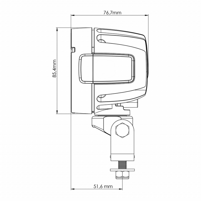 TYRI D8 Swivel - seria kompaktowych i wydajnych lamp roboczych z obrotowym przegubem, stworzona do zastosowań wymagających doskonałej widoczności w ograniczonych przestrzeniach