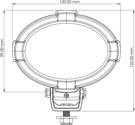 TYRI 1013 lampa robocza LED ze światłem symetrycznym.