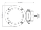 TYRI D10 Swivel prawa NLP-031 lampa robocza LED ze światłem asymetrycznym