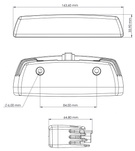 TYRI VL4 Thru Bolt Mount VL4-121 lampa robocza LED Diffused, montowana za pomocą śrub.